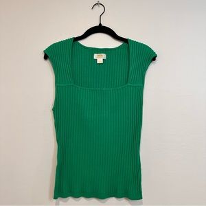 MAEVE Kelly green cap sleeve top. Women’s Large. Never worn.